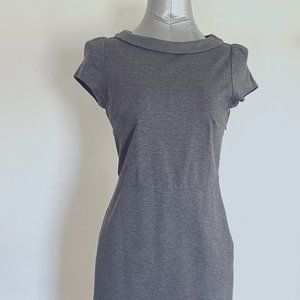 BODEN Pretty Short-Sleeve Dress. Grey. Size 4